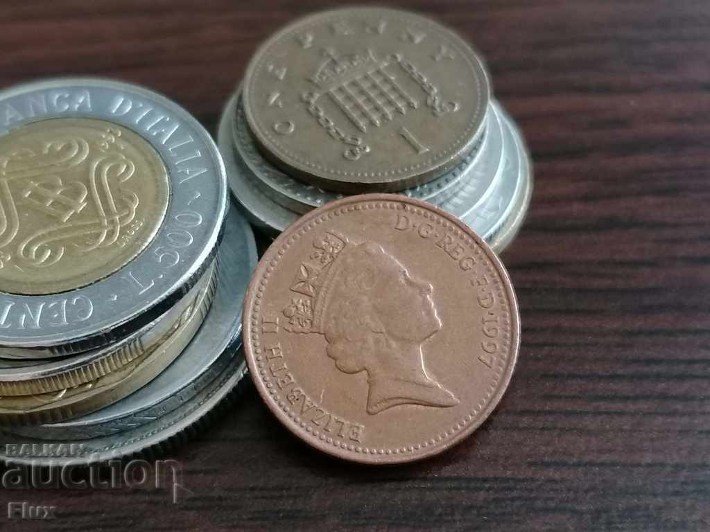 Monedă - Marea Britanie - 1 bănuț 1997 cu preț 0.90 BGN | € 0.46