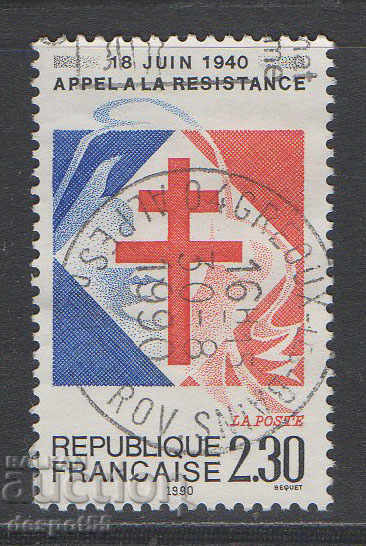 1990. Франция. 50 год. от призива на Дьо Гол за съпротива.