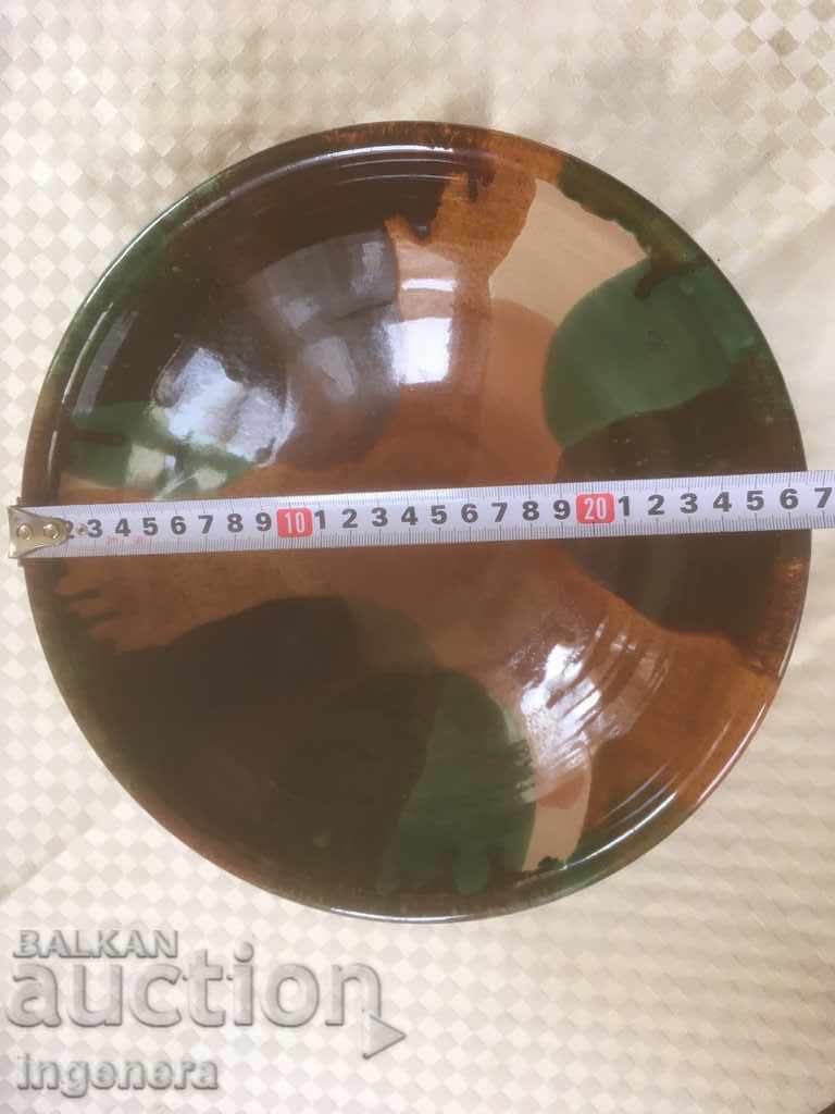 Auction CERAMIC PANICA BOWL SAVED FROM THE 1950s Auction CERAMIC PANICA BOWL SAVED FROM THE 1950s