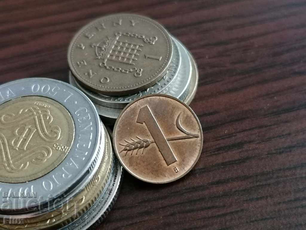 Coin - Switzerland - 1 rapen 1963; series B