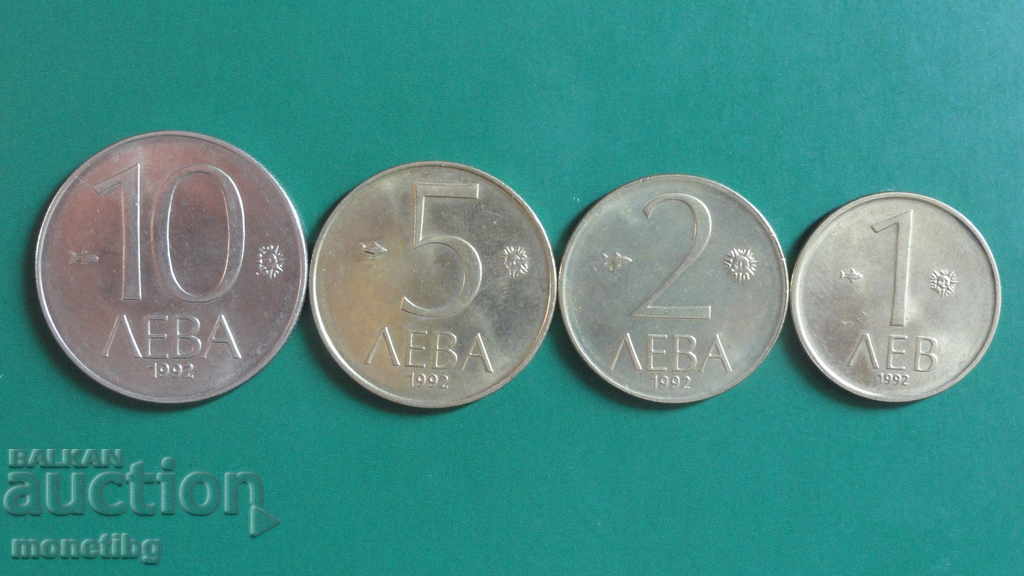 Auction Bulgaria 1992 - BGN 1, 2, 5 and 10 Auction Bulgaria 1992 - BGN 1, 2, 5 and 10