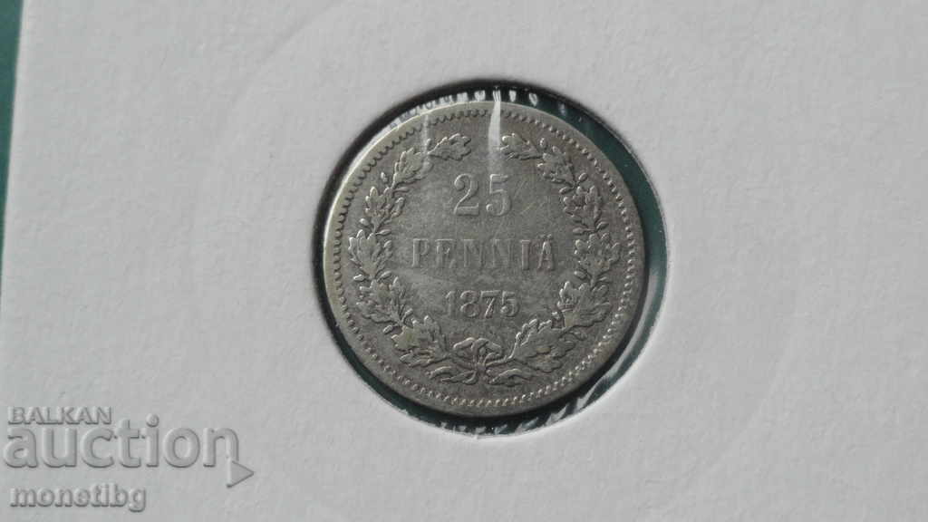 Russia (for Finland) 1875 - 25 pennia Russia (for Finland) 1875 - 25 pennia