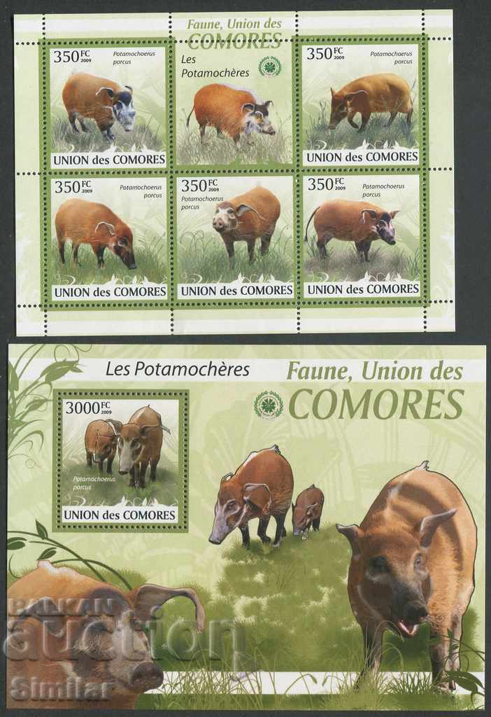 Comore 2009 MNH - Faună, animale sălbatice [serie completă]