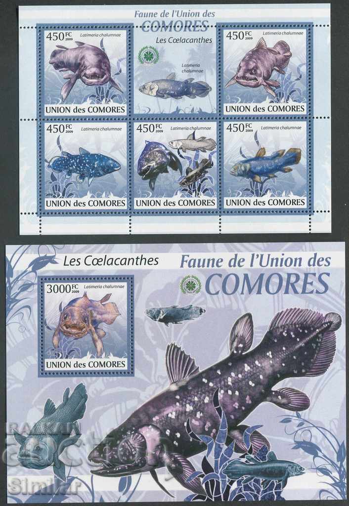 Comore 2009 MNH - Faună, pește răpitor [serie completă]