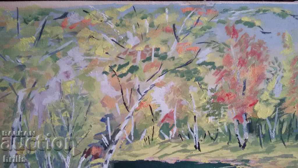 ЕСЕН - ТЕМПЕРА, БЪЛГАРСКИ АВТОР, ПОДПИСАНА - 5 ЕСЕН - ТЕМПЕРА, БЪЛГАРСКИ АВТОР, ПОДПИСАНА - 5