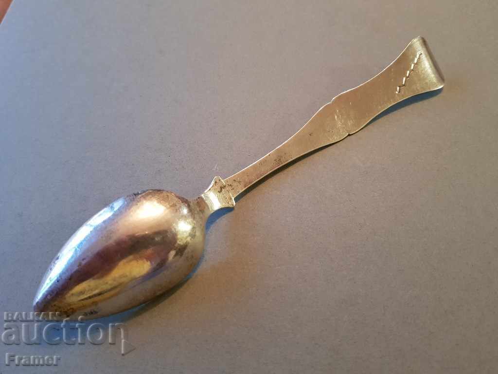 An 1887 Ottoman SILVER Renaissance Scoop Spoon - 6 An 1887 Ottoman SILVER Renaissance Scoop Spoon - 6