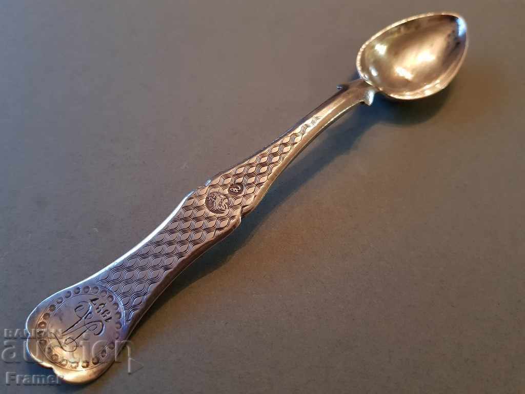 Ottoman from 1887 Revival SILVER spoon spoon