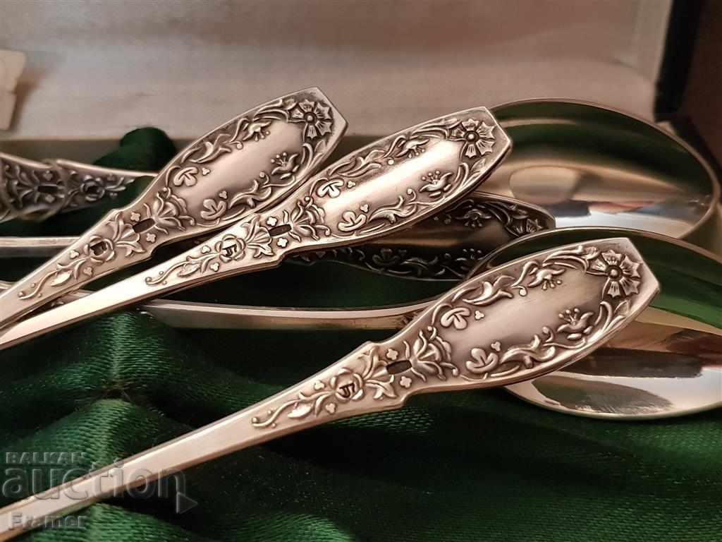 Delivery of Silver silver spoons spoons Russian Russia 875 in box