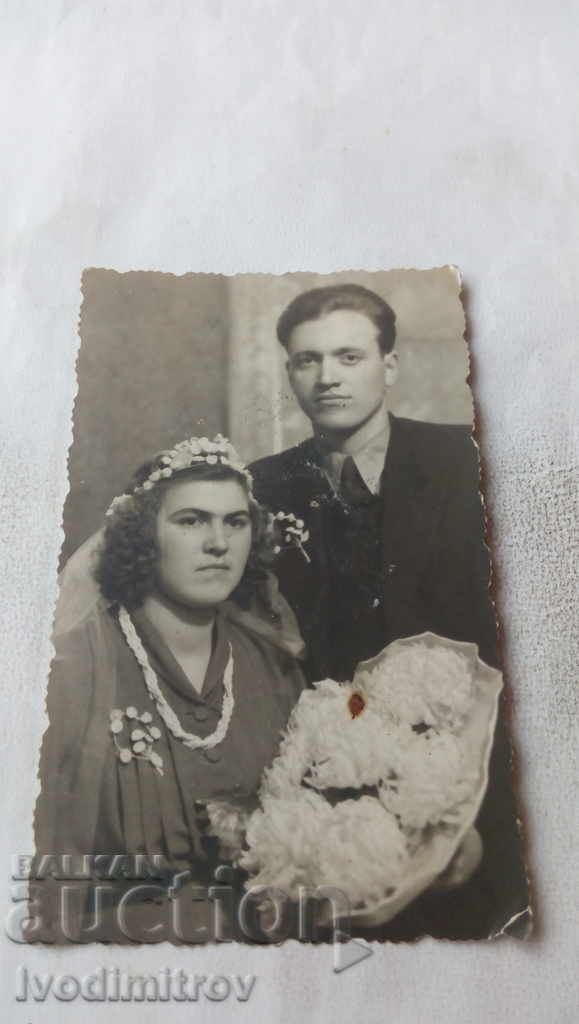 Снимка Младоженци София 1945