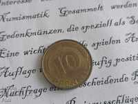 Монета - Германия - 10 пфенига | 1995г.; серия F