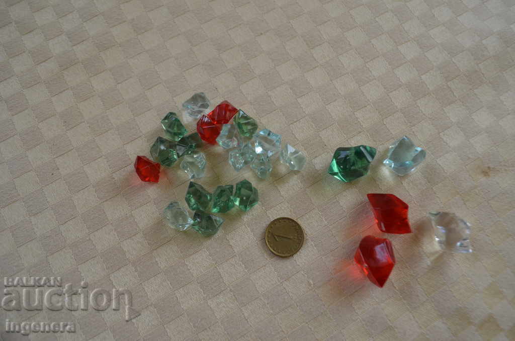 LARGE ARTIFICIAL GLASS STONES FOR DECORATION-100 PCS with price 4.00 BGN | € 2.05 LARGE ARTIFICIAL GLASS STONES FOR DECORATION-100 PCS with price 4.00 BGN | € 2.05