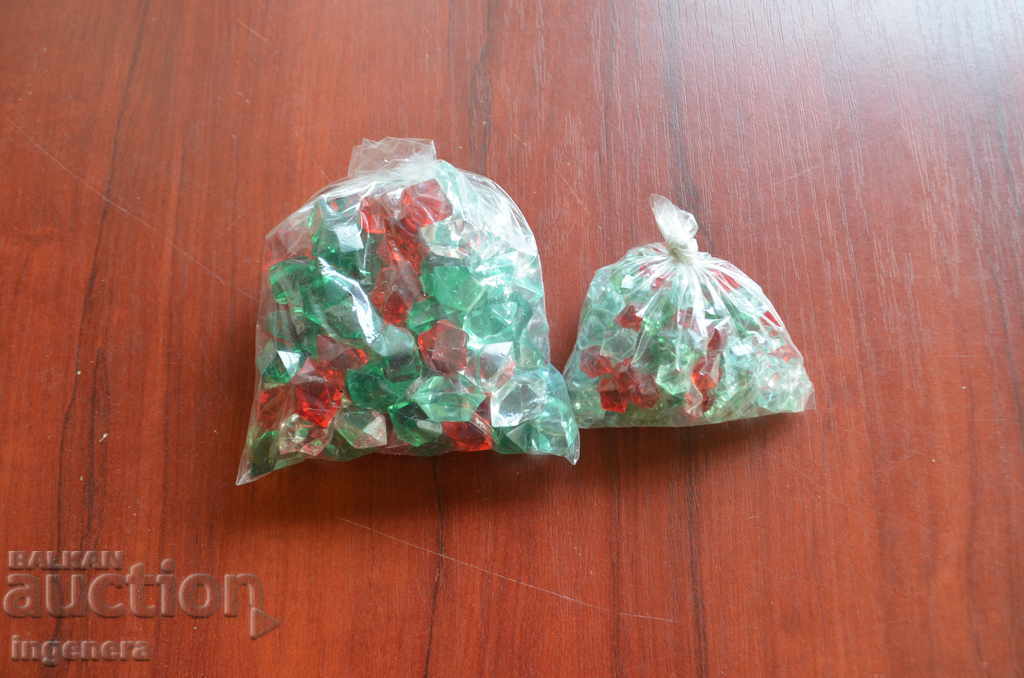 LARGE ARTIFICIAL GLASS STONES FOR DECORATION-100 PCS - 5 LARGE ARTIFICIAL GLASS STONES FOR DECORATION-100 PCS - 5