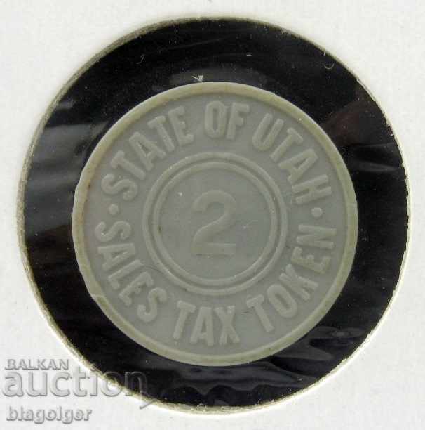 OLD TAX TOKEN-2 TAX FEES-USA-UTAH STATE-USA with price 5.50 BGN | € 2.81