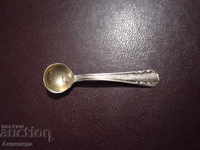 Ασημένιο κουτάλι για μουστάρδα ή χαβιάρι με την ένδειξη Antique