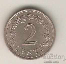 + Malta 2 cents 1976