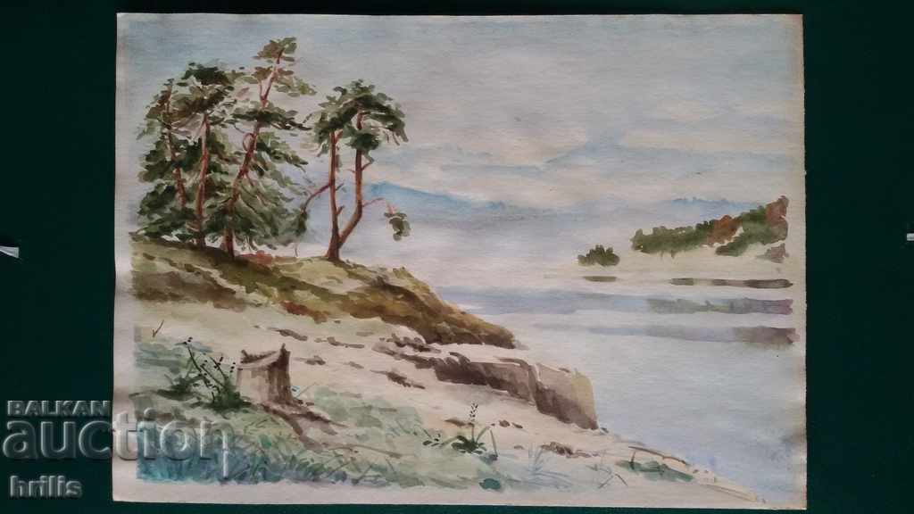 ACUARELA - RHODOPI, AUTOR BULGAR, SEMNAT, DATAT - 5 ACUARELA - RHODOPI, AUTOR BULGAR, SEMNAT, DATAT - 5