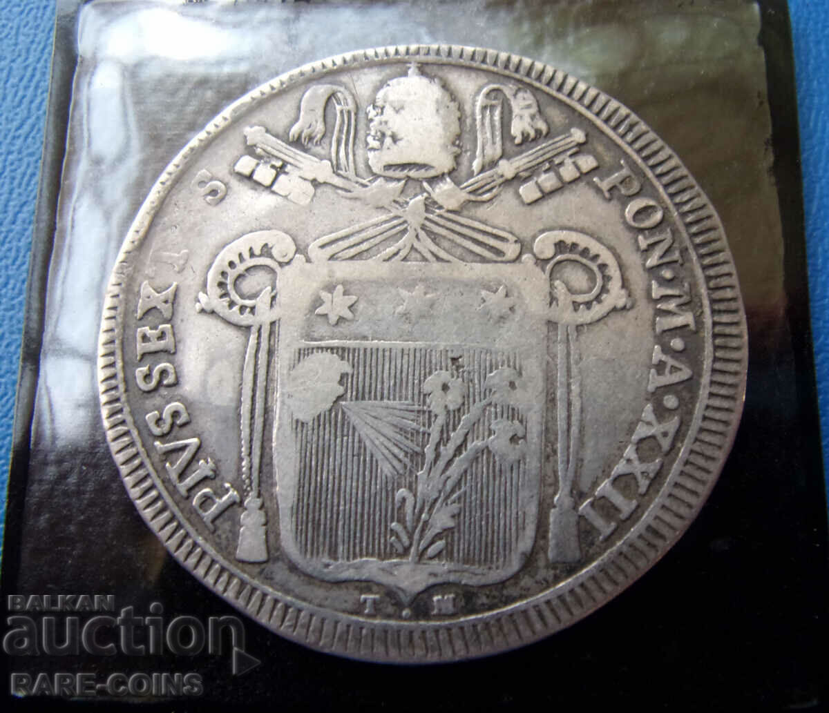 Vatican ½ Scudo 1796 Foarte Rar Original cu preț € 145.72 | 285.00 BGN