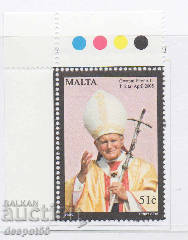 2005. Malta. In memory of Pope John Paul II.
