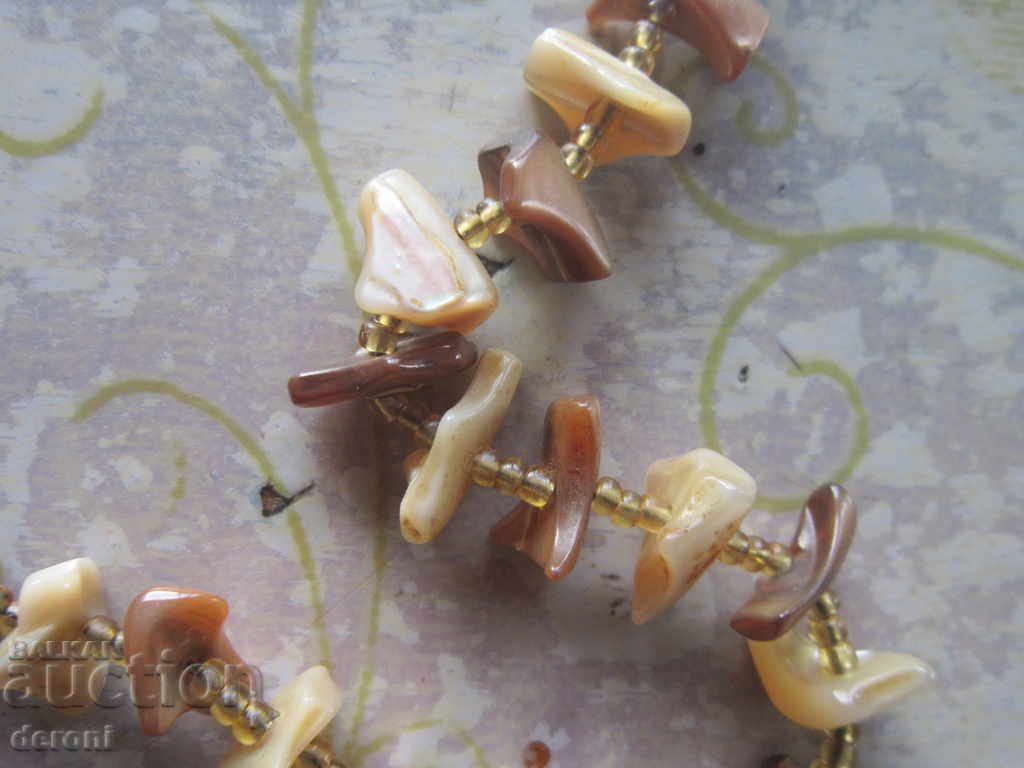 Аукцион Невероятно колие гердан естествен седеф Аукцион Невероятно колие гердан естествен седеф