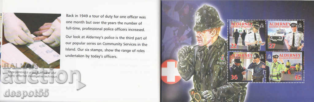 2003. Alderney. Social services in Alderney - Police. Carnet. - 6 2003. Alderney. Social services in Alderney - Police. Carnet. - 6