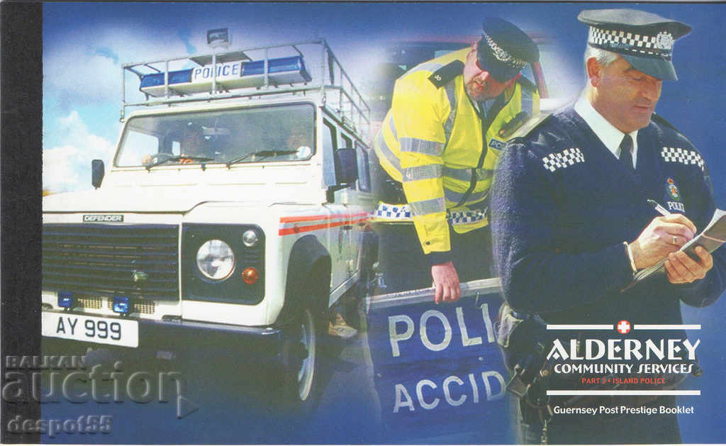 2003. Alderney. Servicii sociale in Alderney - Politie. Carnet.