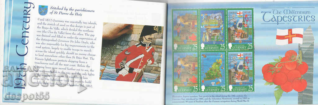 1998. Guernsey. 1000 years of Guernsey tapestries. Carnet. - 6 1998. Guernsey. 1000 years of Guernsey tapestries. Carnet. - 6
