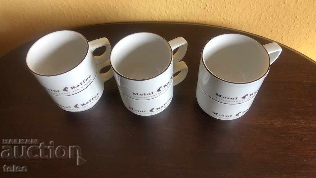 Set of 6 coffee cups - Czech porcelain - 5 Set of 6 coffee cups - Czech porcelain - 5