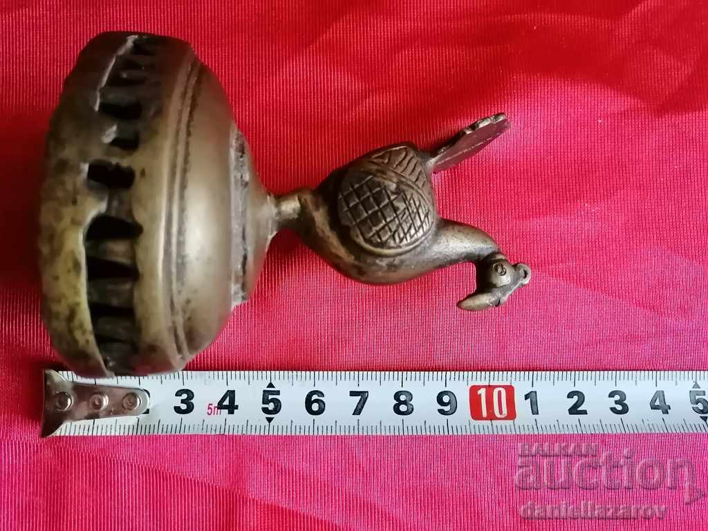 Statuetă antică din bronz indo-persan, figurină de păun - 6 Statuetă antică din bronz indo-persan, figurină de păun - 6