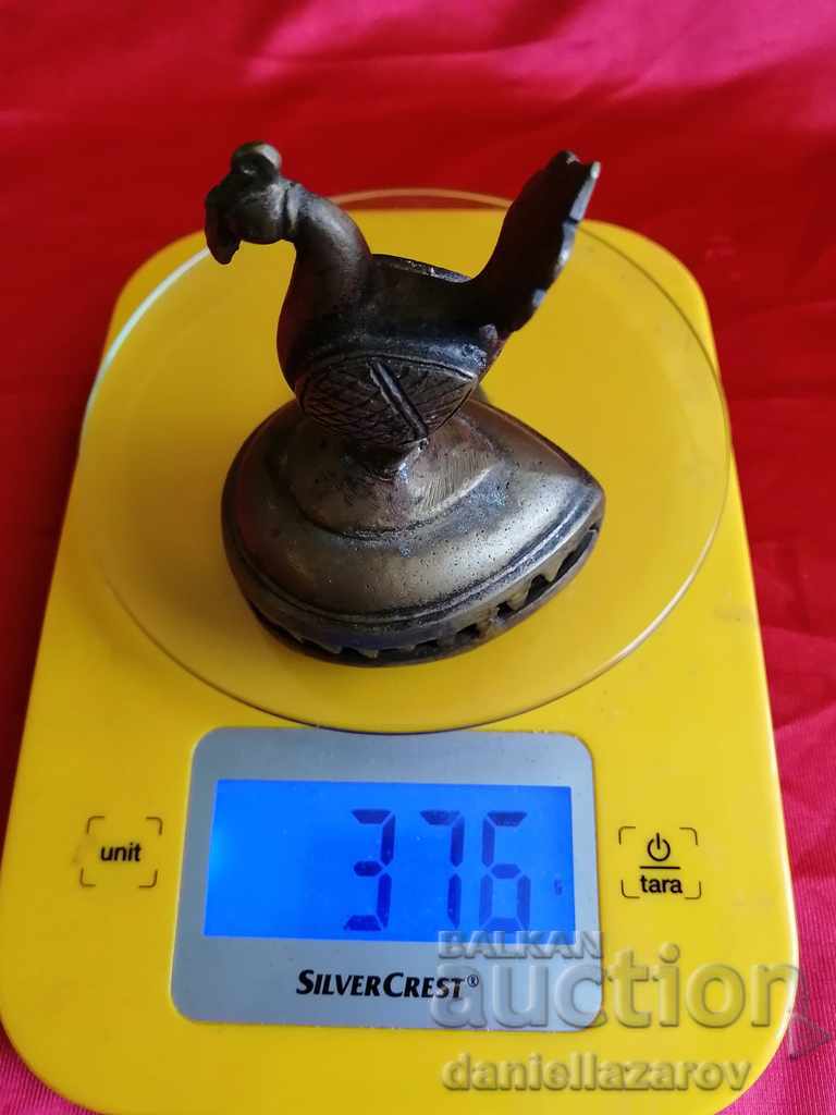 Statuetă antică din bronz indo-persan, figurină de păun - 7 Statuetă antică din bronz indo-persan, figurină de păun - 7