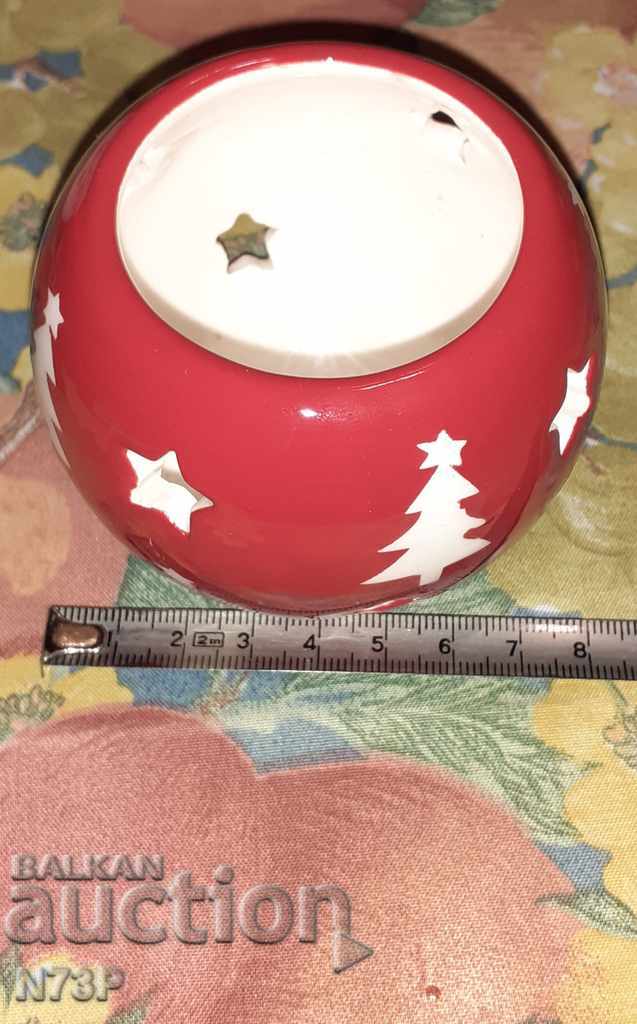 Auction  CANDLEHOLDER. CHRISTMAS. HOLIDAY.