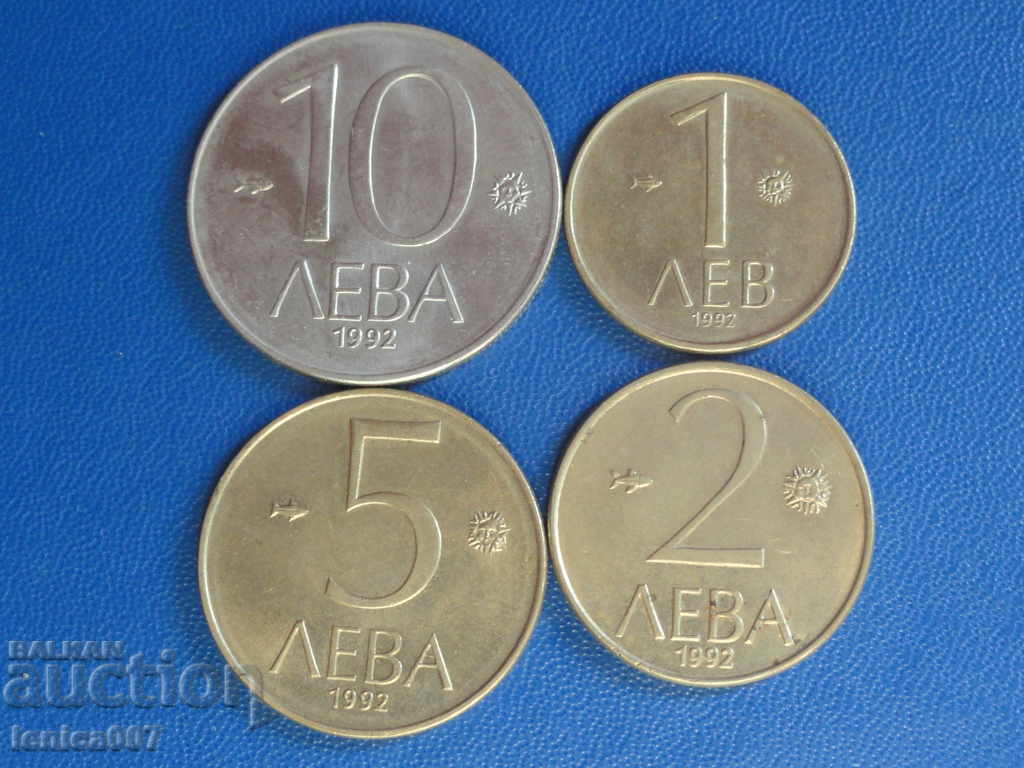 Bulgaria 1992 - Lot of coins (4 pieces) - 5 Bulgaria 1992 - Lot of coins (4 pieces) - 5
