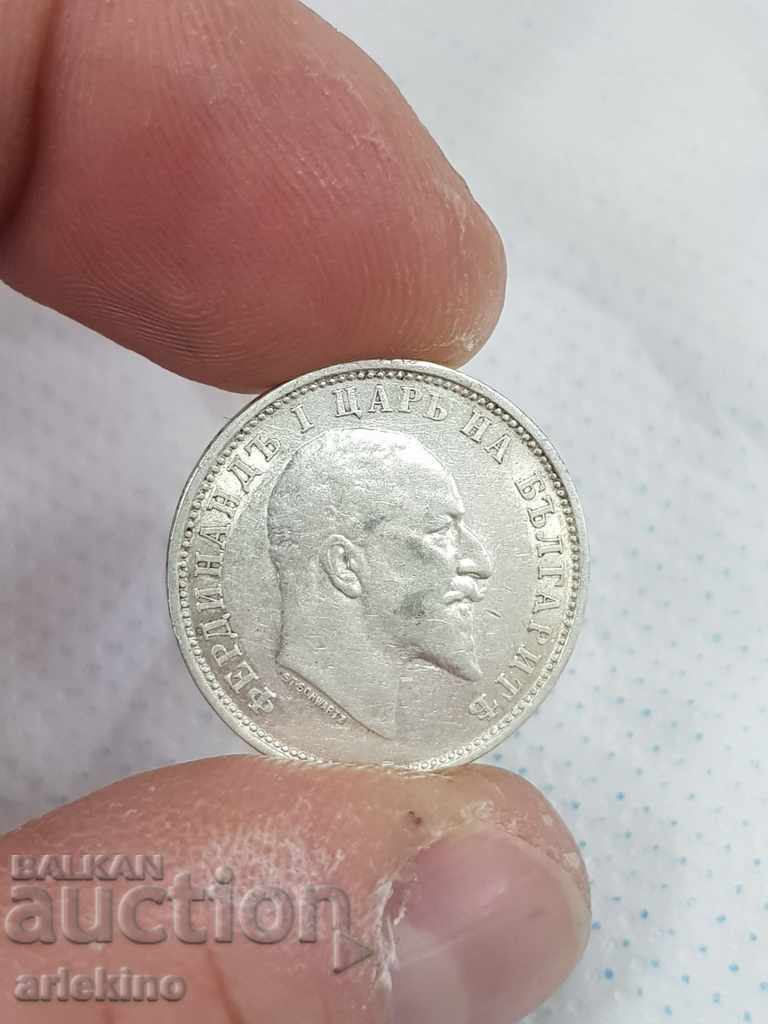 Beautiful silver coin BGN 1 1910 matrix gloss - 5 Beautiful silver coin BGN 1 1910 matrix gloss - 5