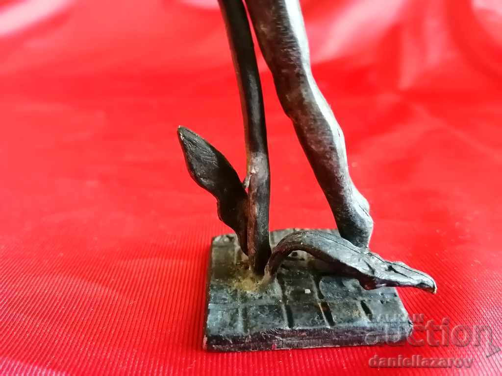 Mica Sculptură de Bronz, Lucrată Manual, Statuetă - 5