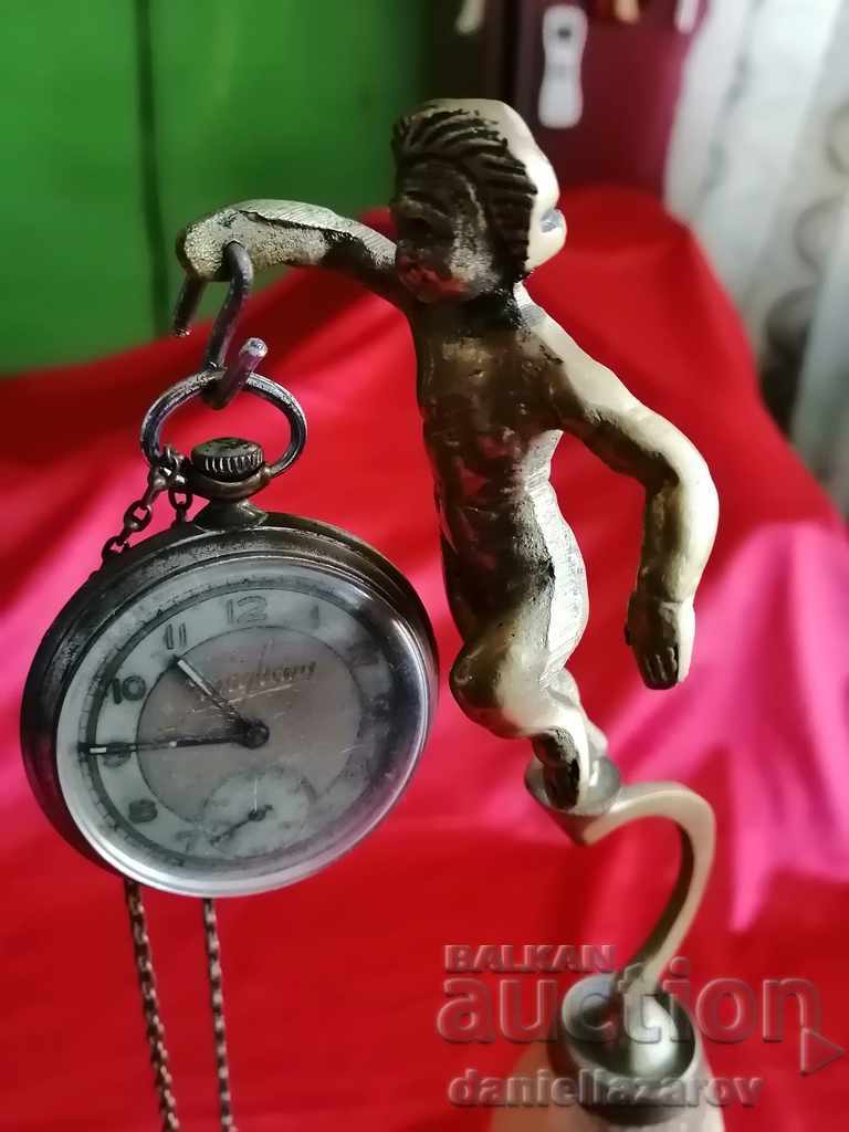 Unique! Baroque Stand for Pocket Watch Bronze and Onyx with price 160.00 BGN | € 81.81 Unique! Baroque Stand for Pocket Watch Bronze and Onyx with price 160.00 BGN | € 81.81