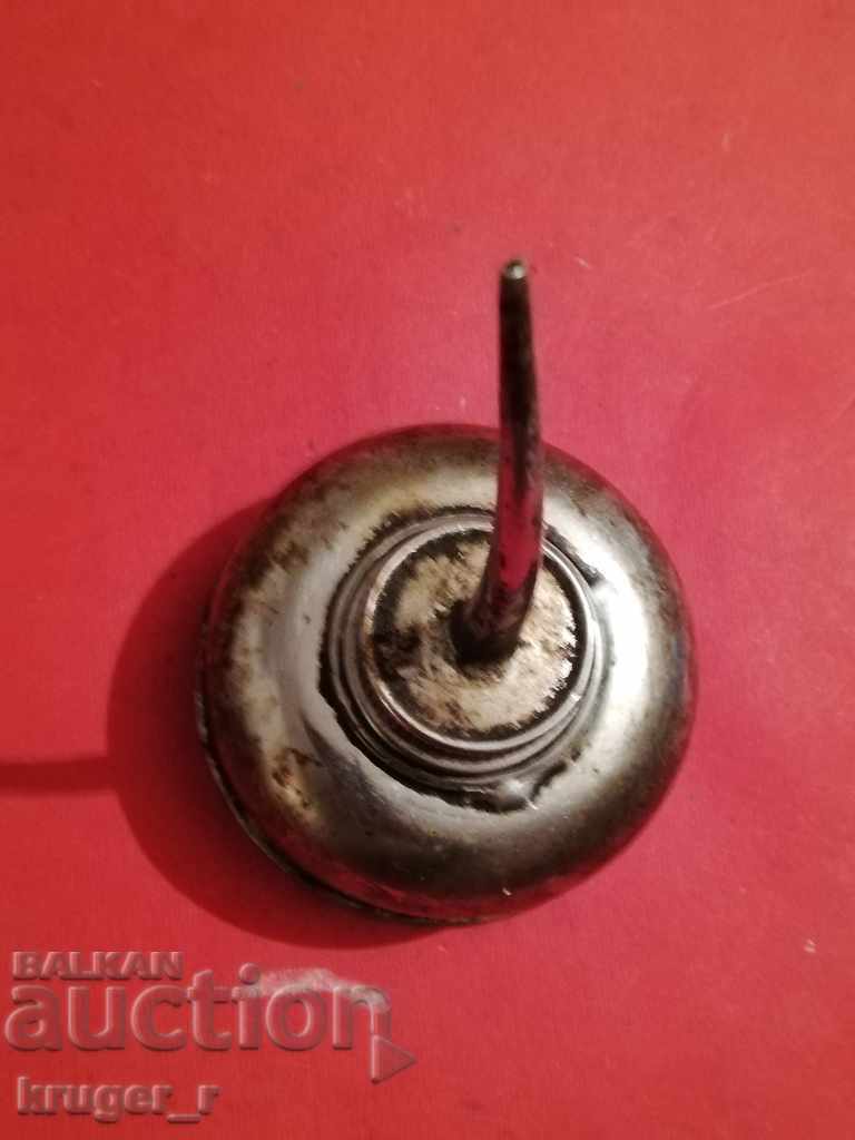 Old metal butter dish