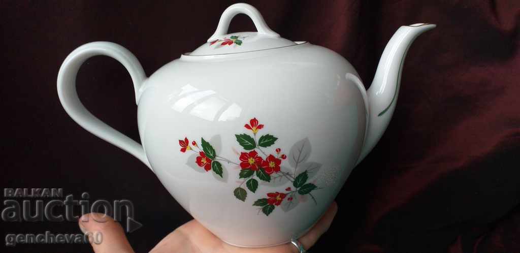 Beautiful German porcelain jugs with floral motifs - 6