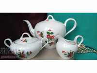 Beautiful German porcelain with floral motifs