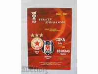 Футболна програма ЦСКА София - Бешикташ  2006 г. УЕФА