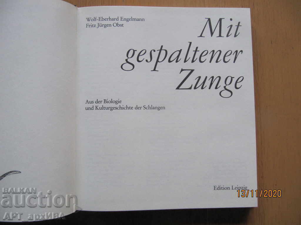 Δημοπρασία Mit gespaltener Zunge (στα γερμανικά) "Λειψία Έκδοση". Δημοπρασία Mit gespaltener Zunge (στα γερμανικά) "Λειψία Έκδοση".