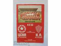 Program de fotbal CSKA Sofia - KA Islanda 1990 CASH