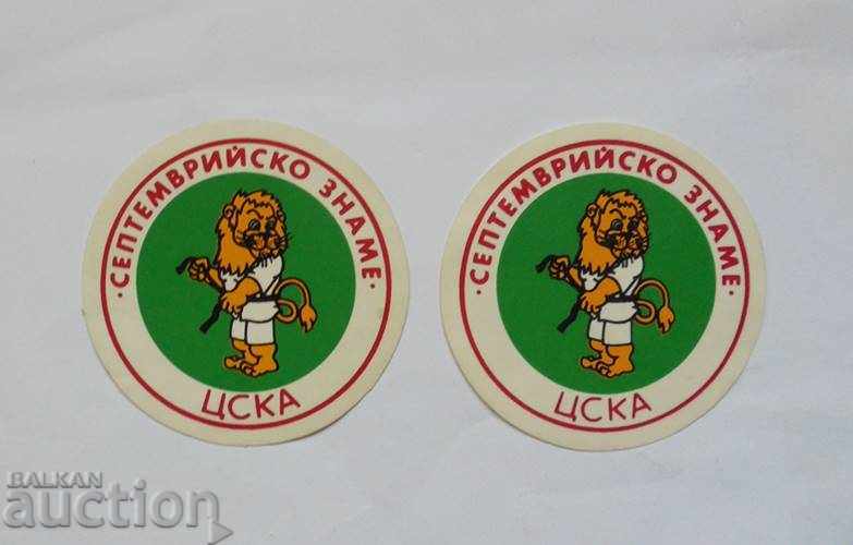 2 autocolante CSKA Sofia Judo