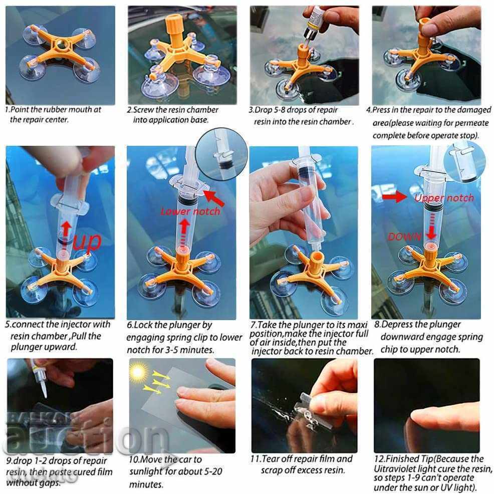 Delivery of Visbella car glass gluing kit Delivery of Visbella car glass gluing kit