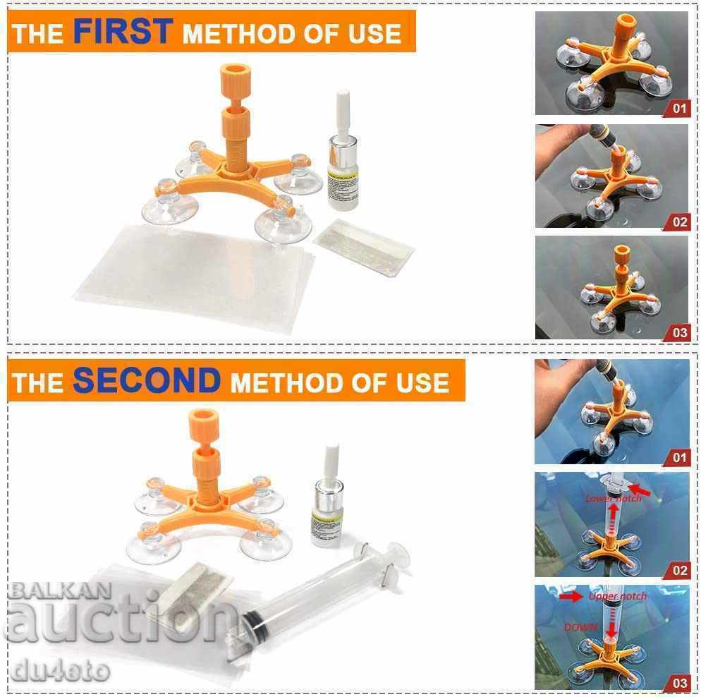 Kit de lipit sticla auto Visbella - 6