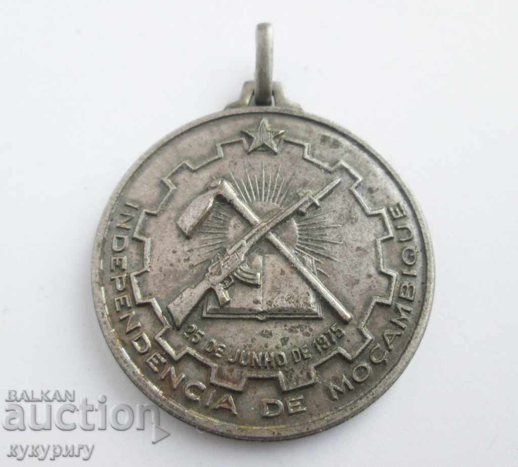 Old official military medal badge Order of Mozambique 1975