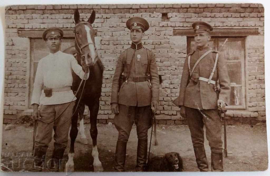 1922 CÂINE FOTO MILITAR VECHI FOTO REGATUL BULGARII