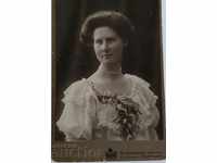 1907 OLD PHOTO PHOTO CARDBOARD PORTRAIT WOMAN FEMALE