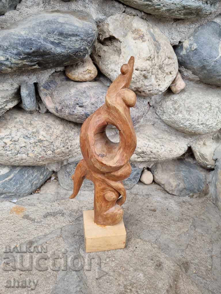 Auction Old wooden sculpture. Auction Old wooden sculpture.