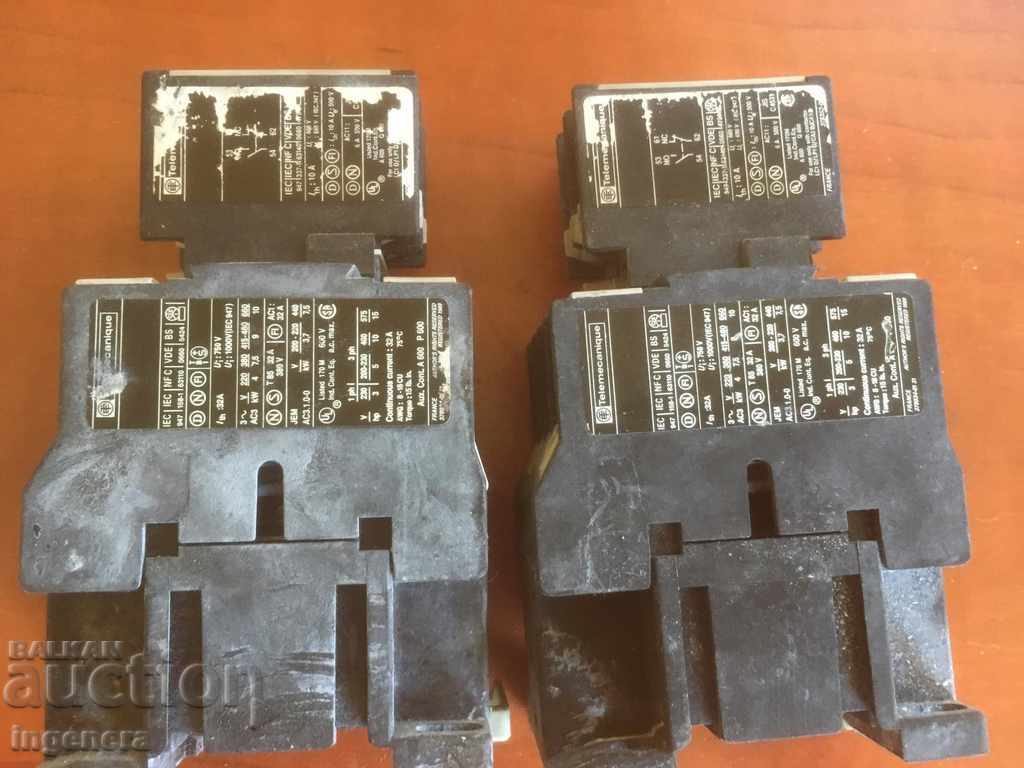 CONTACTOR 32 A WITH PROTECTION FOR USE OR SCRAP-2 PC with price 30.00 BGN | € 15.34 CONTACTOR 32 A WITH PROTECTION FOR USE OR SCRAP-2 PC with price 30.00 BGN | € 15.34