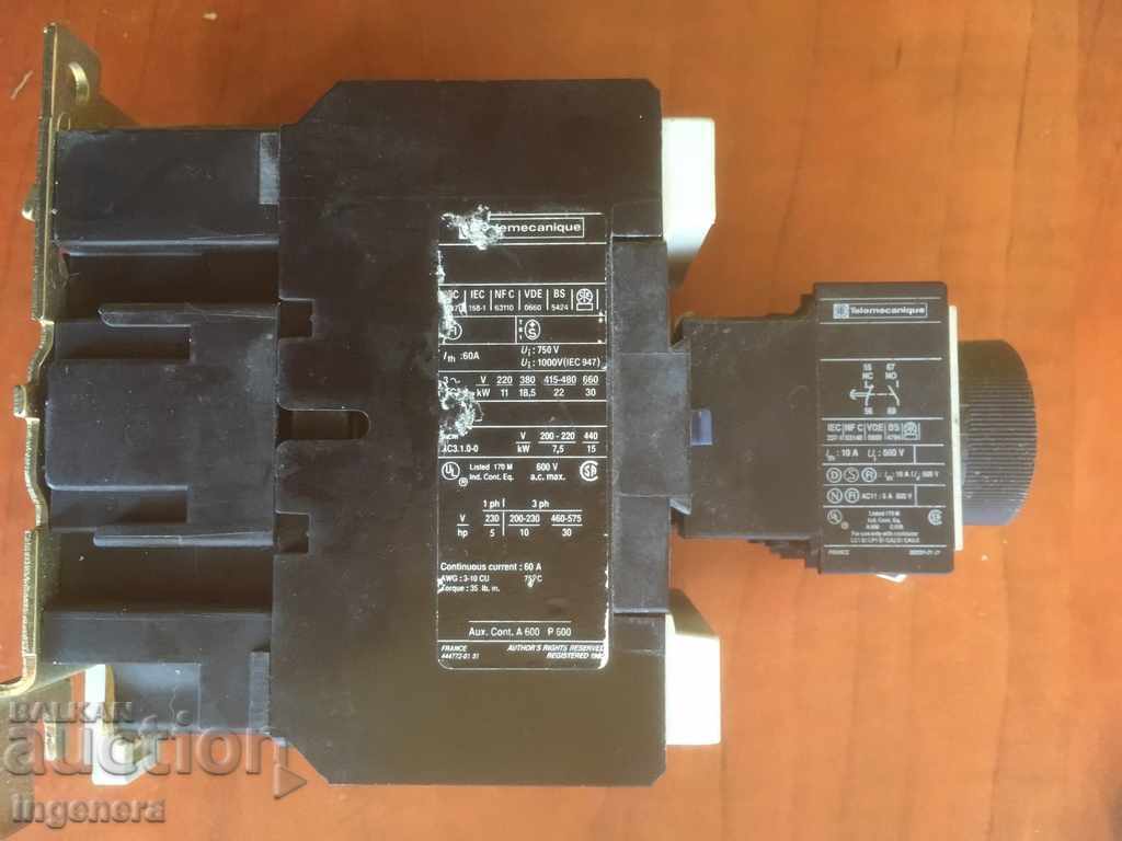 CONTACTOR OPERATING 60 A with price 23.00 BGN | € 11.76 CONTACTOR OPERATING 60 A with price 23.00 BGN | € 11.76