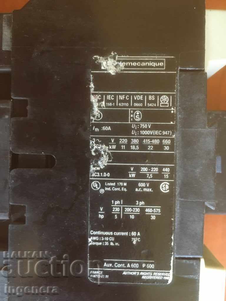 CONTACTOR OPERATING 60 A - 5 CONTACTOR OPERATING 60 A - 5